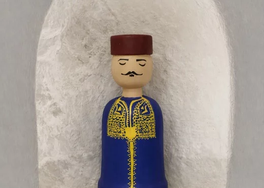 Bougeoir tunisien en bois